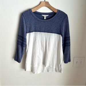 Billabong Blue and White Women's Top